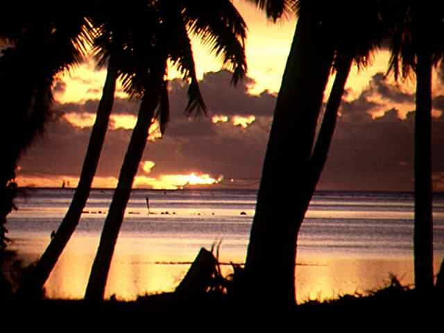 Sonnenuntergang, Aitutaki
