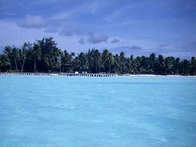 Motu in der Lagune, Bora Bora